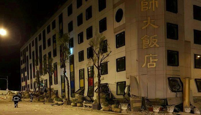 Tayvan'da 6,4 büyüklüğünde deprem: Yıkılan binalar var