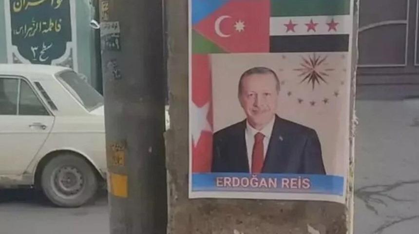 İran'dan çarpıcı görüntüler! Cadde ve sokaklarda Cumhurbaşkanı Erdoğan posterleri