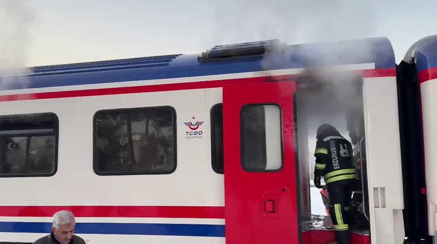  Turistik Doğu Ekspresi vagonunda yangın çıktı! İtfaiye ekipleri müdahale etti