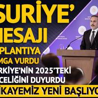 'Suriye' mesajı toplantıya damga vurdu: "Hikayemiz yeni başlıyor"