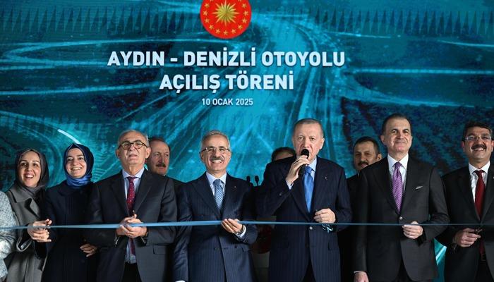 Aydın-Denizli Otoyolu açıldı! Cumhurbaşkanı Erdoğan: "7,4 milyar lira tasarruf edeceğiz"