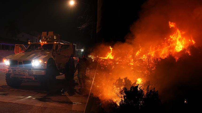Los Angeles'ta yangın felaketi! Yasak kararları peş peşe duyuruldu
