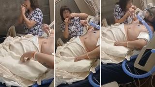 Mide bulandıran görüntüler! Hemşire hastanın tırnaklarıyla dişlerini temizledi... Bu gerçekten çok iğrenç