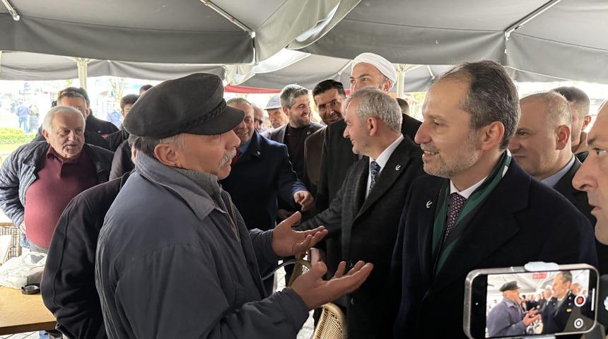 Sakarya'da Fatih Erbakan'a tepki: "Sana hakkımı helal etmiyorum"