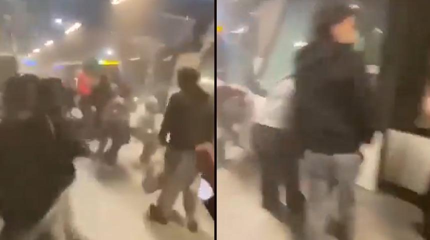 Fransa'da iki metro treni çarpıştı! Çok sayıda yaralı var: Metro istasyonunda panik anları kamerada...