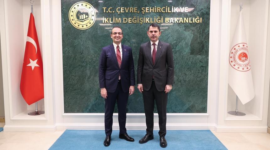 Bakan Kurum Şişli Belediye Başkanı Resul Emrah'ı kabul etti! "Yorulmadan çalışmaya devam ediyoruz"