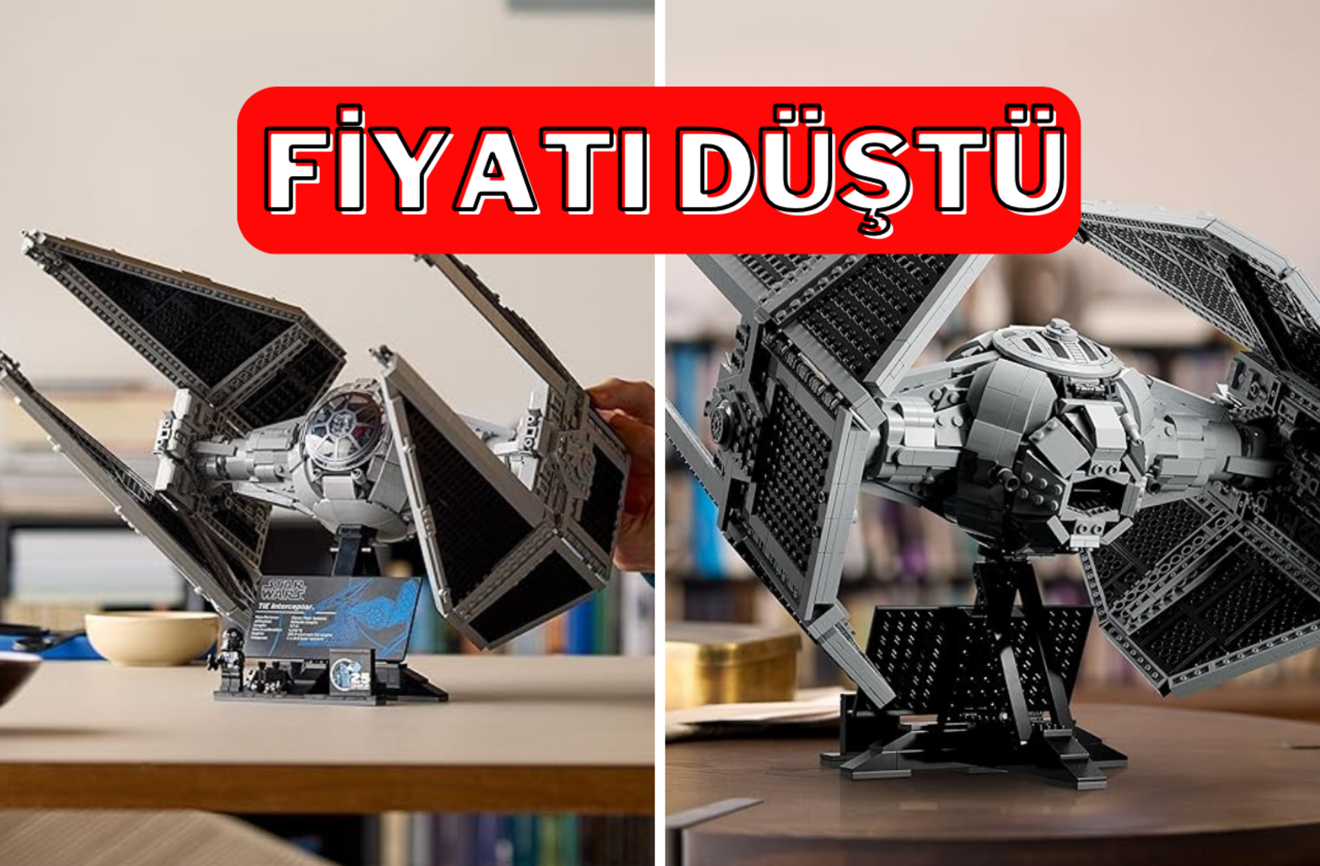 Star Wars hayranları buraya! LEGO Star Wars TIE Interceptor Yapım Seti indirime girdi