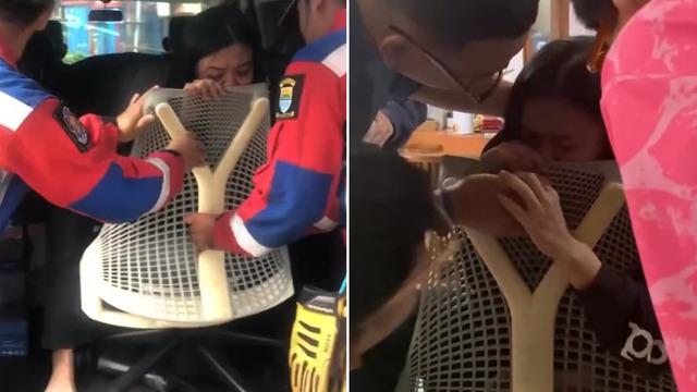 Burnundaki piercing sandalyeye sıkıştı! Kimse çıkartamayınca yardımına itfaiye ekipleri koştu... Sosyal medyada gündem yarattı