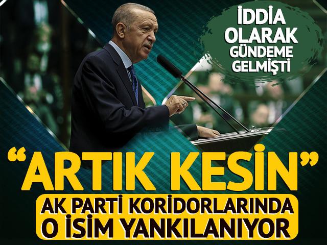 Ya AK Parti'de ya Külliye'de! İddia olarak gündeme gelen ismi "Kesinleşti" diyerek duyurdu