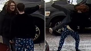 Trafik tartışmasında şaşırtan görüntüler! Sokak ortasında havaya kaldırıp yere vurdu: Güvenlik kamerası anbean kaydetti