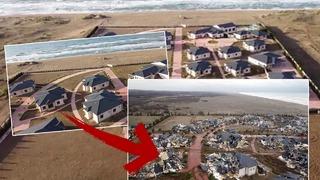 34 ev, sosyal tesis vardı! Sahildeki o tatil köyü yıkıldı... Duvara tırmanarak içeri girdiler, işte son hali