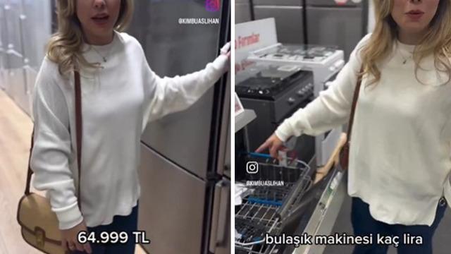 Sosyal medya fenomeni yeni evlenene faizsiz 150 bin lira krediyle alışverişe çıktı! Televizyona para kalmadı