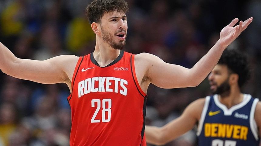 NBA'de Alperen Şengün'ün 20 sayı attığı maçta Rockets, Nuggets'ı 128-108 yendi