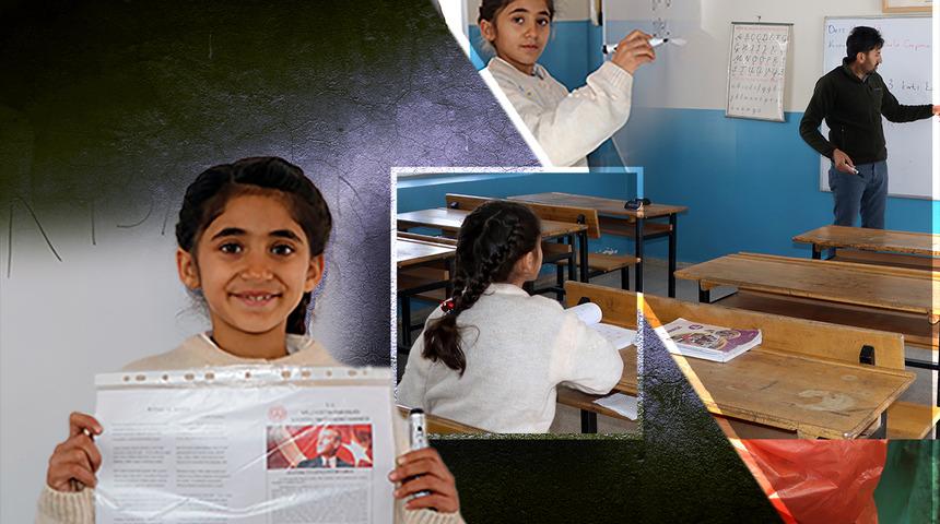 Tek öğrencili okulda karne heyecanı: Hasret'in azmi notlarına da yansıyor! 9 yaşında ama hedefi büyük