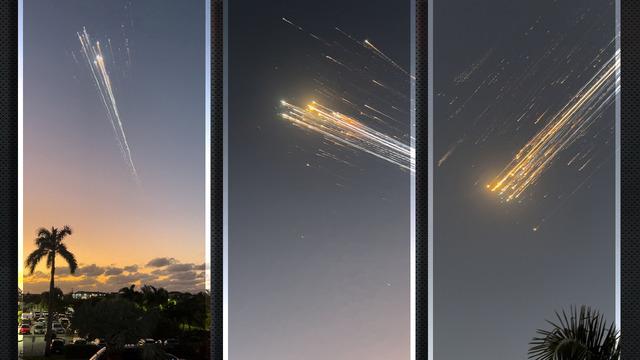 8 dakikada havada parçalara ayrıldı... Yeryüzüne düşerken arkasında bıraktığı alevler gökyüzünü boyadı!