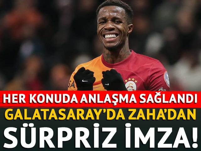 Galatasaray'da Zaha'dan sürpriz imza! Oynayabilmek için kıta değiştirmeye karar verdi