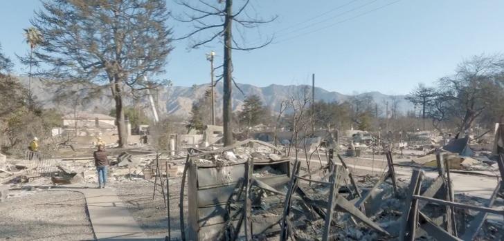 Melekler şehrinden cehennem görüntüleri... Alev alev yanan Los Angeles'tan geriye bir şey kalmadı! G5