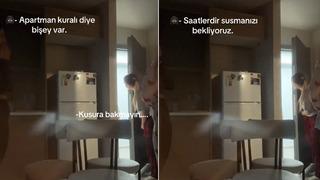 Gürültüden rahatsız olan komşu kapılarına gelip uyardı! Gerginlik bir anda tırmandı: Kavga anlarını sosyal medyadan paylaştı