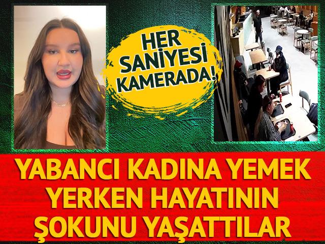 Moldavalı kadına yemek yerken hayatını şokunu yaşattılar! Her saniyesi kamerada