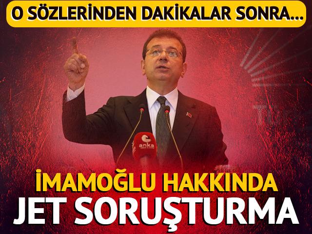 Ekrem İmamoğlu hakkında soruşturma başlatıldı