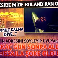 Takside mide bulandıran olay! Evinin adresini söyleyip uyuyakaldı: Birkaç gün sonra aldığı mesajla şoke oldu! "Hamile kalma diye..."