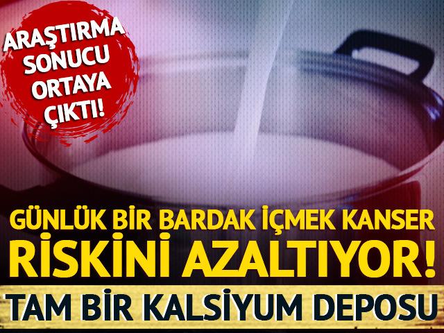 Günlük bir bardak içmek bağırsak kanseri riskini azaltıyor!