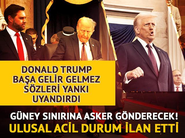 Donald Trump yemin ederek ABD'nin 47. başkanı oldu: "Amerika'nın altın çağı şu an başlıyor"