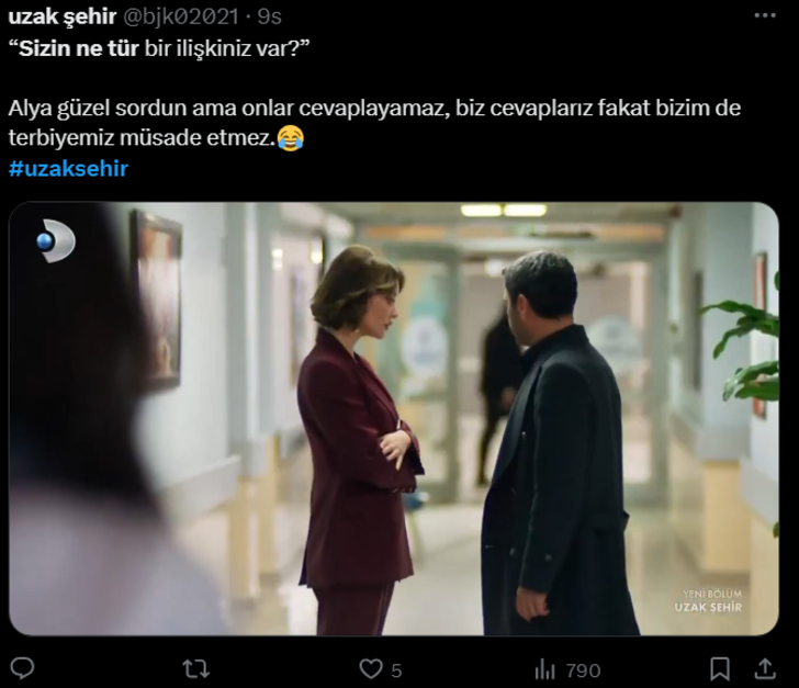 Uzak Şehir'de Alya, Cihan ve Mina'yı konuşurken görünce... Sosyal medyada en çok konuşulan sahne G1