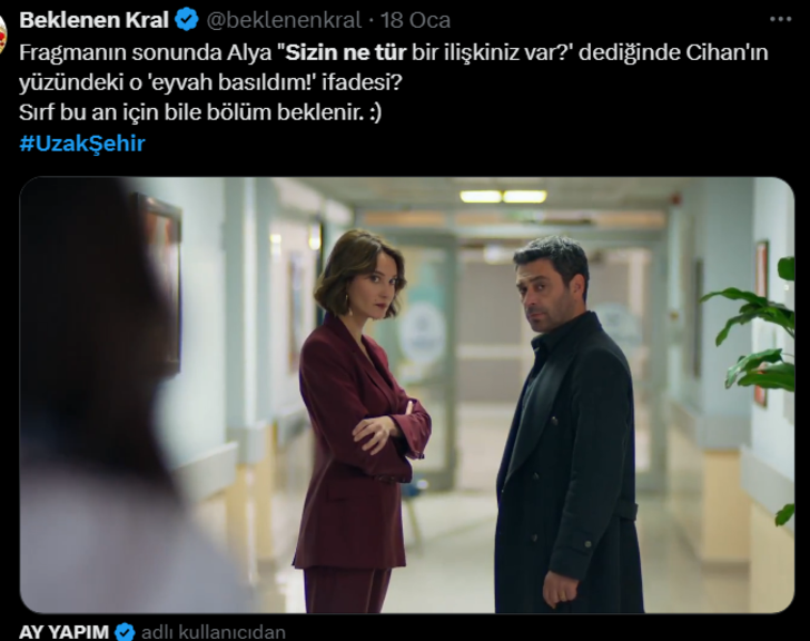 Uzak Şehir'de Alya, Cihan ve Mina'yı konuşurken görünce... Sosyal medyada en çok konuşulan sahne G5