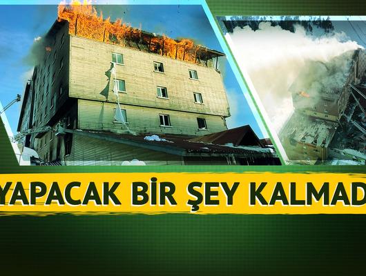 Saatlerdir yanan otelin çökmesi an meselesi: "Yapacak bir şey kalmadı"