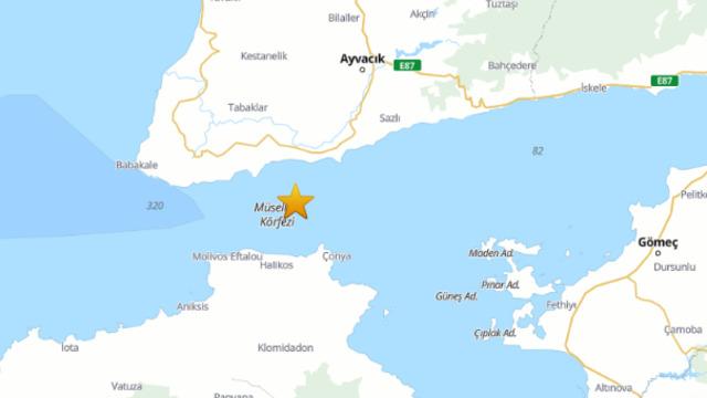 SON DAKİKA | AFAD duyurdu: Çanakkale Ayvacık açıklarında 5.2 büyüklüğünde deprem! Prof. Dr. Naci Görür'den açıklama