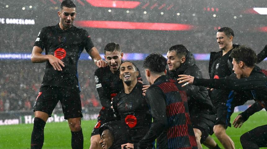 Şampiyonlar Ligi'ne damga vuran maç! Barcelona Benfica'yı 90+6. dakikada yıktı... Kerem Aktürkoğlu ve Orkun Kökçü...