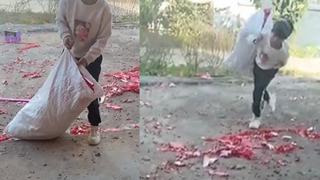 Kızı eve bir çuval dolu kırmızı zarfla geri döndü! Zarfların içinden çıkan para herkesi şaşkına çevirdi: Sadece yarım günde kazandım