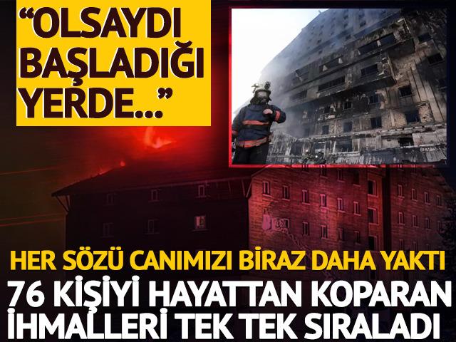 Kartalkaya'daki otel yangınında 76 kişi hayatını kaybetti! Yangın uzmanı ihmalleri tek tek sıraladı