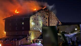 Kartalkaya'daki yangın faciasının ilk görüntüleri ortaya çıktı! Yürek yakan yakarışlar: Bizi kurtarın, itfaiye yok mu?