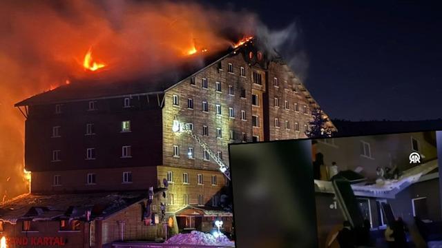 Kartalkaya'daki yangın faciasının ilk görüntüleri ortaya çıktı! Yürek yakan yakarışlar: Bizi kurtarın, itfaiye yok mu?