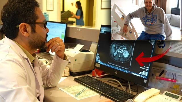 Halsizlik şikayetiyle hastaneye başvurdu! Böbreğinden çıkana inanamadı! Tam 12 santimetre