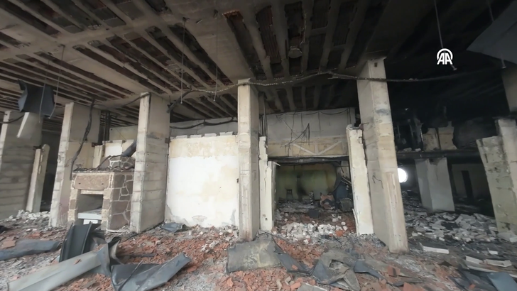 Herkesin dilindeki yangın merdiveni ilk kez görüntülendi; Grand Kartal Otel'in son hali içinizi karartacak G3