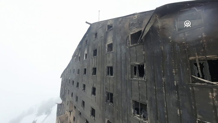 Herkesin dilindeki yangın merdiveni ilk kez görüntülendi; Grand Kartal Otel'in son hali içinizi karartacak G5