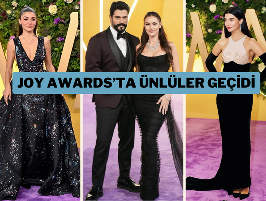 Şıklıklarıyla Joy Awards gecesine damga vurdular! Hangi ünlü ne giydi?