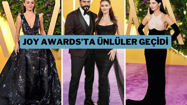 Şıklıklarıyla Joy Awards gecesine damga vurdular! Hangi ünlü ne giydi?