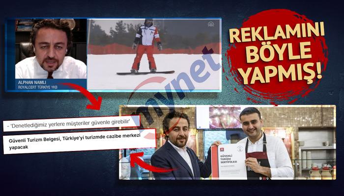 Grand Kartal Otel'e güvenilir sertifikası veren RoyalCert şirketinin sahibi 'Denetlediğimiz yerlere güvenle gidilebilir' diyerek reklam yapmış!