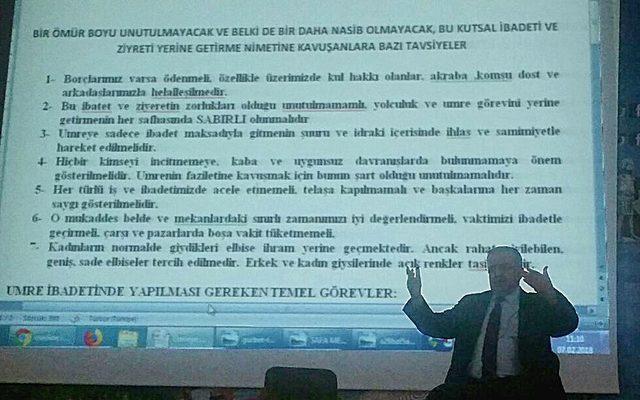 Müftü Arvas umreye gidenleri uyardı