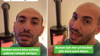 Almanya'da yaşayan bir gurbetçi evlerindeki şömine için her yıl tekrar tekrar denetim yapıldığını anlattı! Bir itfaiye eri geliyor