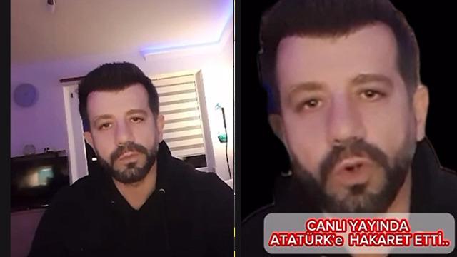 MYNET WHATSAPP İHBAR HATTINA GELDİ! Canlı yayında Atatürk'e ağza alınmayacak hakaretler: Beni alacak devletin de alnını karışlarım