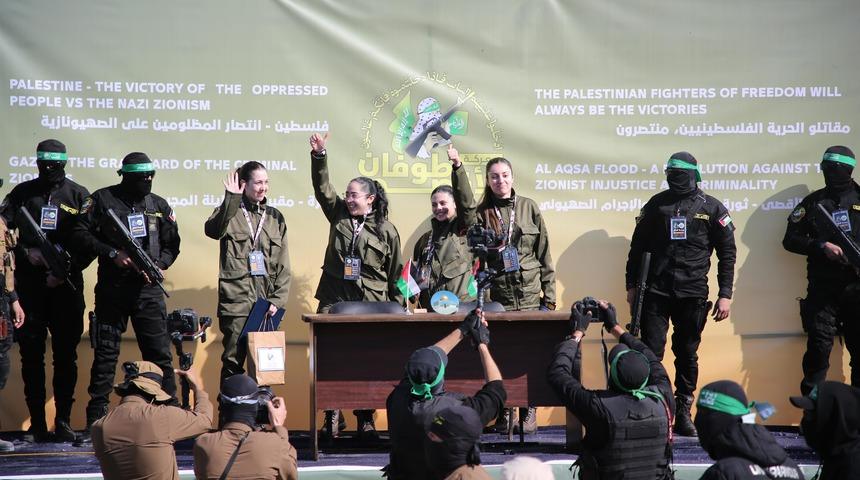 Gazze'den tarihi görüntüler! Hamas ile İsrail arasındaki esir takasının 2. turu başladı