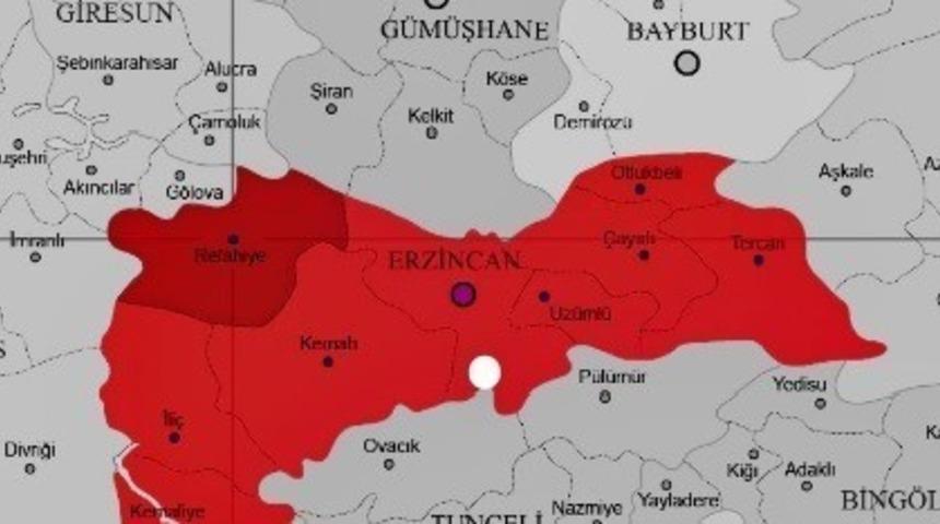 Erzincan’da 3.3 büyüklüğünde deprem