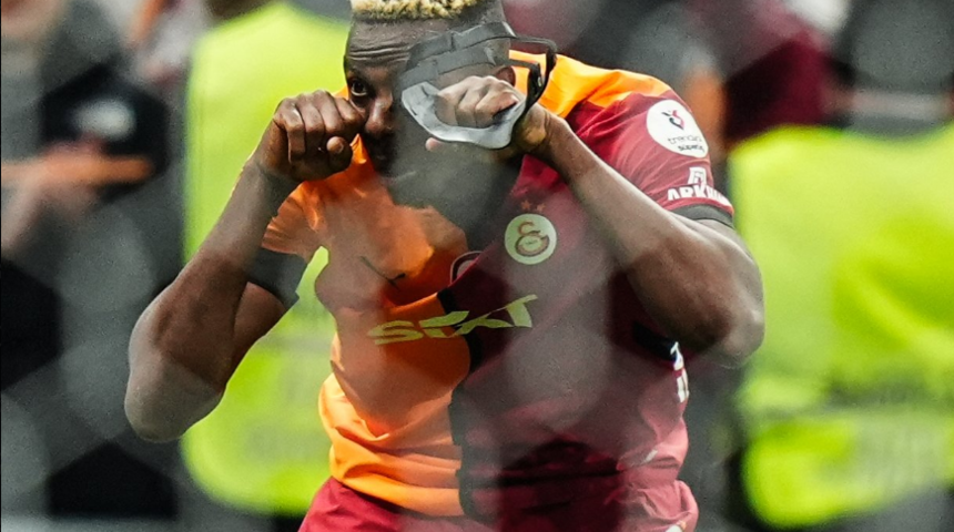 Victor Osimhen penaltıyla Galatasaray'ı öne geçirdi! Gol sevinci olay oldu