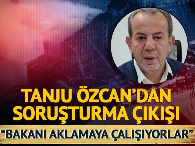 Bolu Belediye Başkanı Tanju Özcan'dan soruşturma çıkışı! "Bakanı aklamaya çalışıyorlar"