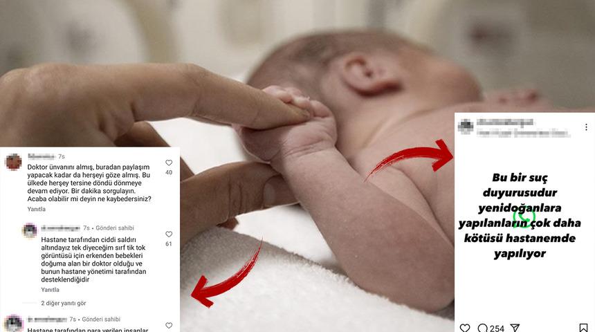 Doktorun paylaşımları gündem oldu! İstanbul'daki özel hastanede erken doğum iddiası! İnceleme başlatıldı